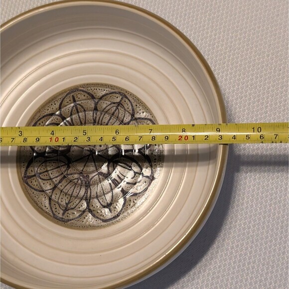 VTG Sango By Koyo Retro Serving Bowl Stoneware 9 inches Diameter 2.5 in Height - Picture 4 of 5